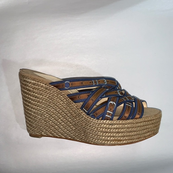 CHRISTIAN LOUBOUTIN size 38 printed wedge heels - Picture 6 of 15